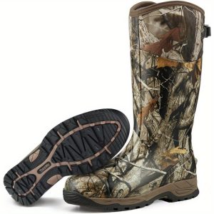 Rubber Hunting Boots, Waterproof Insulated Next Camo G2 Warm Rubber Boots with 7mm Neoprene, Durable Outdoor Hunting Boots for Men (Size 5-14)